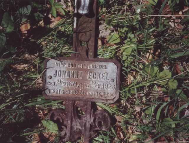 Friedhof Annaberg, Johanna Eckel 1871-1923